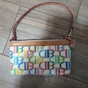 Y2K Rainbow Dooney & Bourke Wristlet
